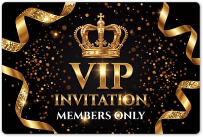 Placemats 45x30 cm - Placemat kunststof - 1 stuk - Uitnodiging - VIP - Kroon - Goud - Borden onderleggers - Decoratie voor op tafel - Keuken tafeldecoratie accessoires - Vinyl onderlegger - Tafelversiering