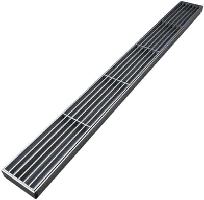 Afvoerrooster RVS - Goot Systeem - Water Afvoeren - Hoge Drainage Capaciteit - 100 cm Lengte - Zilver