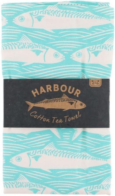 CGB Blue Cotton Fish TEA TOWEL