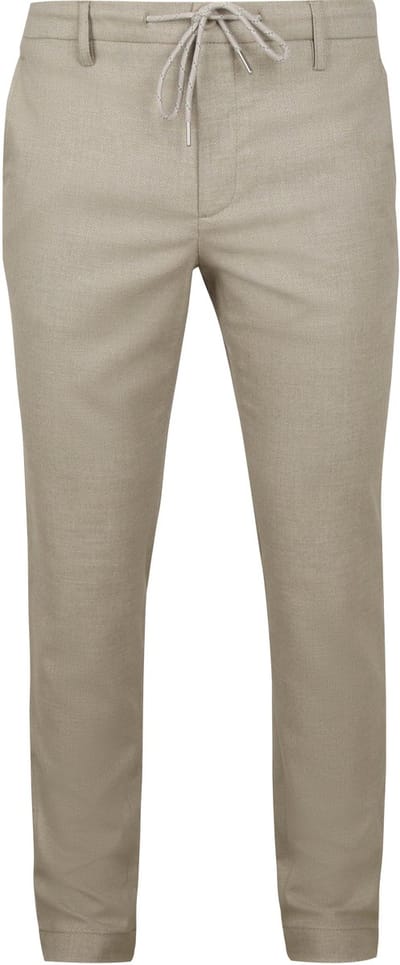 Alberto Broek Jump Flanel Herringbone Beige - Maat W 31 - L 34 - Heren - Chino