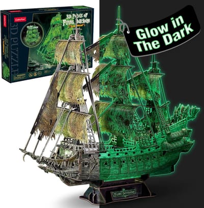 Lichtgevend 3D-puzzel Spookschip voor Volwassenen en Kinderen - Doe-het-zelf Bouwset van 360 Stuks