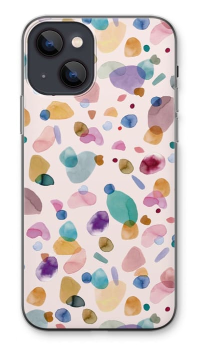Case Company® - Hoesje geschikt voor iPhone 13 hoesje - Terrazzo Memphis - Soft Cover Telefoonhoesje - Bescherming aan alle Kanten en Schermrand