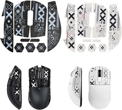 Mouse Grip Tape voor Gaming Muizen, 2 stuks Anti-Slip Plakband voor Verbeterde Controle en Comfort, Ademend en Zweetabsorberend voor Optimale Prestaties