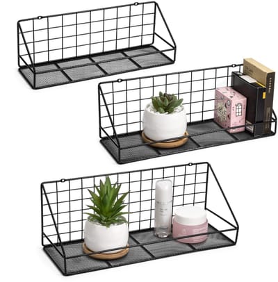 Unyqoos ® Stijlvolle Zwevende Wandplanken Set van 3 voor Slaapkamer, Woonkamer, Badkamer en Keuken