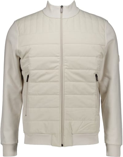 Gentiluomo Cardigan Material Mix Heren - Tussenjas - Donsjas - Beige - Maat M
