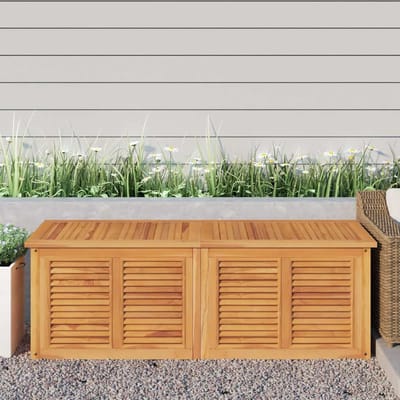 vidaXL - Tuinbox - met - zak - 150x50x55 - cm - massief - teakhout