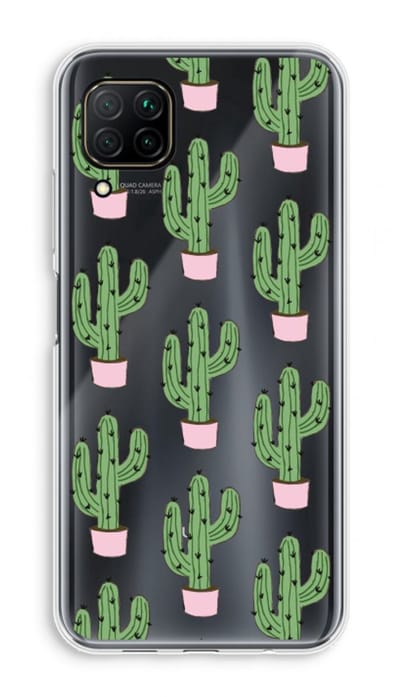 Case Company® - Hoesje geschikt voor Huawei P40 Lite hoesje - Cactus Lover - Soft Cover Telefoonhoesje - Bescherming aan alle Kanten en Schermrand