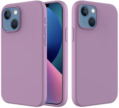 MobyDefend Hoesje - Geschikt voor iPhone 14 - Matte Siliconen Backcover - Paars