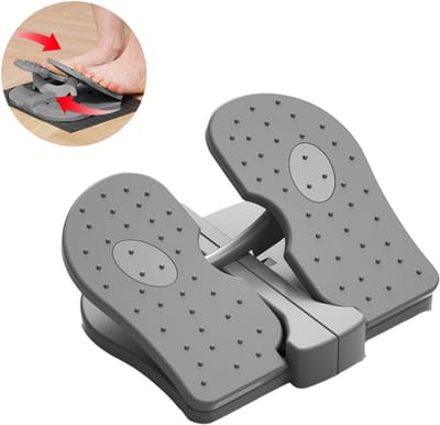 Vouwbaar Stepapparaat - Stille Aerobic Stepper voor Thuis - Lichtgewicht 420g Step Trainer - Kantoor & Woonkamer Gebruik - Grijs
