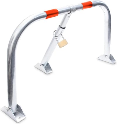 Parkeerbeugels met slot - neerklapbaar - 710x430 mm - 3-punts bevestiging