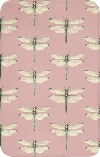 WC mat 50x80 cm - Antislip - Lillibellen - Patroon - Roze - Toiletmat - Vloermat - Douchemat - Toilet tapijt - Toiletmatten