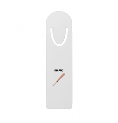 Hacebo® - Honkbal met eigen naam metalen boekenlegger - Honkbal - Honkballer - Sport Bladwijzer boekenleggers - 12.7 cm x 3.2cm