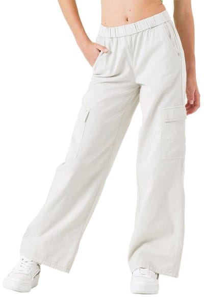 GARCIA P42724 Meisjes Wide Fit Broek Wit - Maat 128