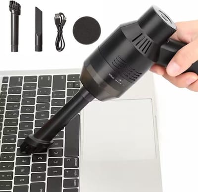 Wireless Mini Vacuum Cleaner -toetsenbord reiniger- Krachtige zuigkracht - Lange batterijduur - Verschillende mondstukken -zwart