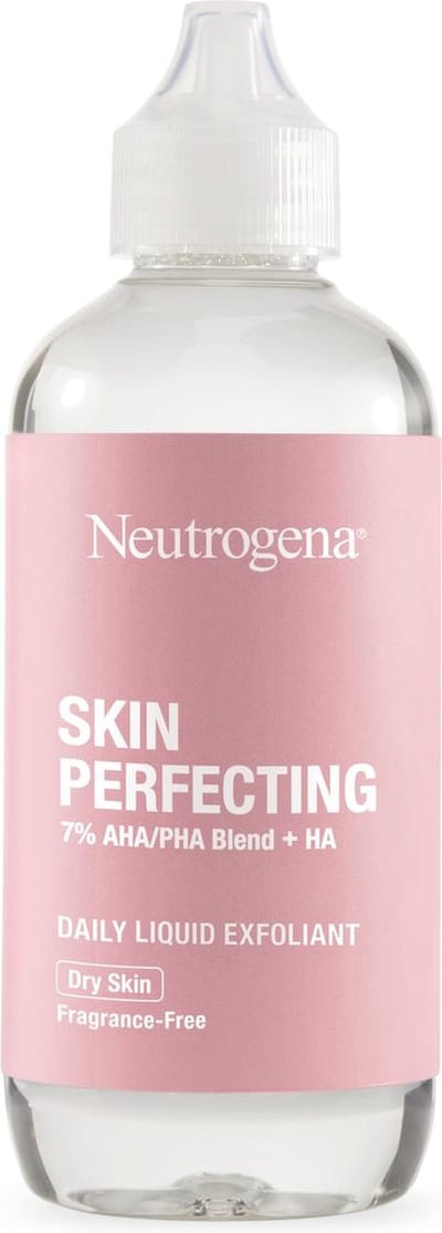 Neutrogena Skin Perfecting Daily Liquid Facial Exfoliant with 7% AHA/PHA Blend + HA - Tegen droge huid, leave-on face exfoliator