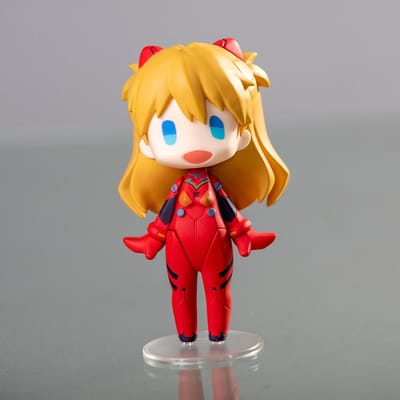13CM Figurine Anime EVA Asuka Langley Soryu Version Q Style Pixelisé Ayanami Rei Modèle Jouet EVANGELION Cadeau Figurine d'Action Tête Boîtée With box orange