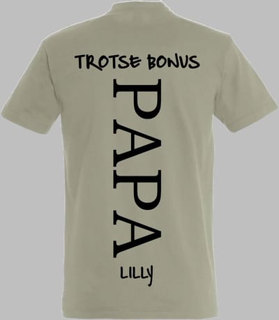 Bonus Papa shirt met kindernaam-namen-Leuk Vaderdag cadeau-Verjaardag cadeau voor Bonus Papa-Maat S