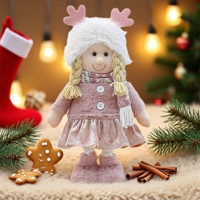 Pluche Poppen - Knuffel Pop - Kinderspeelgoed - Verstelbare Benen - 35-48cm Hoog - Meisje