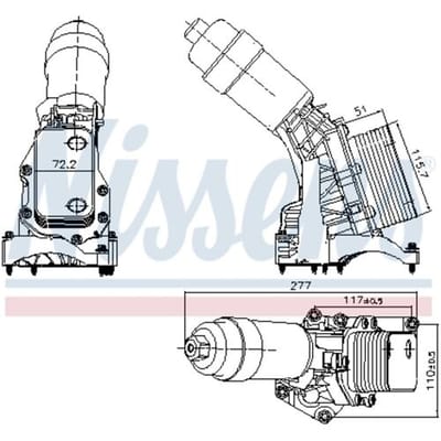 Olie radiator NISSENS 91395
