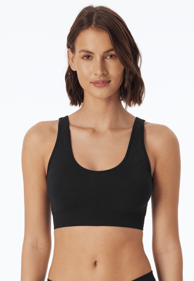 Omkeerbaar zwart bustier - Casual Seamless S