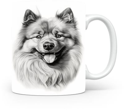 Mok Keeshond Beker voor koffie of tas voor thee, cadeau voor dierenliefhebbers, moeder, vader, collega, vriend, vriendin, kantoor, opa, oma, hond, kerst, sinterklaas, verjaardag