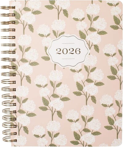 Agenda Planner - Weekplanner Maandplanner - Afspraken Bijhouden - 17 Maanden Overzicht - 8 x 10 Inch - Hydrangea