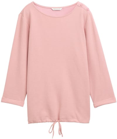 Tom Tailor - Shirt met lange mouwen en knoopdetails - Maat XS - Morning Pink