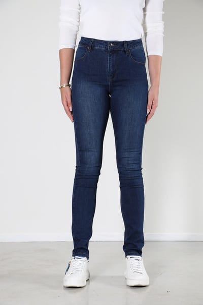 New Star - New Orlean - Dames Slim-fit Jeans - Dark Used