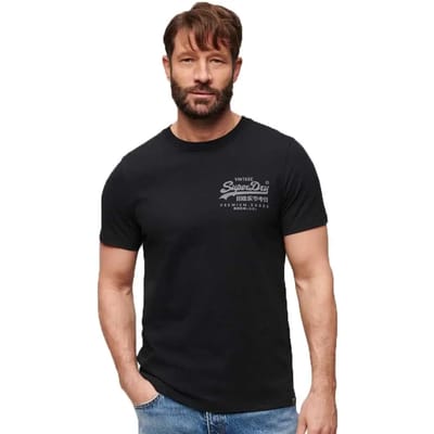 Superdry - Heritage T-shirt met Vintage-logo op de borst - Heren - T-shirts