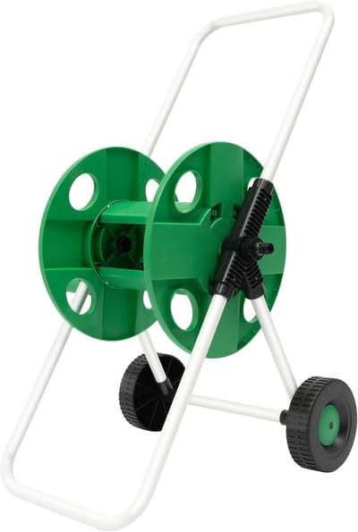 Tuinslang opberger - Slanghaspel wagen - Tuin water geven - Handmatige bediening - 50 meter capaciteit - Groen