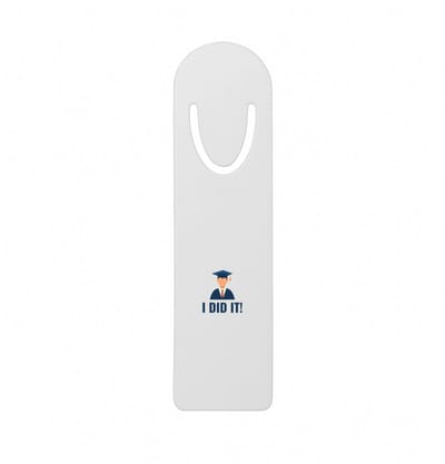 Hacebo® - I did it! metalen boekenlegger - Geslaagd - iemand die is geslaagd - gelukt - gefeliciteerd - examen - school - diploma gehaald - cadeau - kado - geschenk - gift Bladwijzer boekenleggers - 12.7 cm x 3.2cm