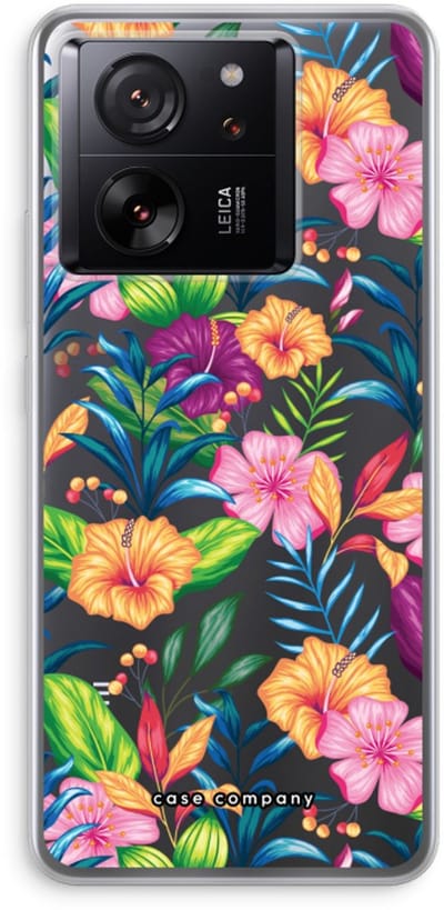 Case Company® - Hoesje geschikt voor Xiaomi 13T Pro hoesje - Tropisch 2 - Soft Cover Telefoonhoesje - Bescherming aan alle Kanten en Schermrand