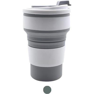 350ml Silicone Multifunctionele Hoge Temperatuur En Broei Bestendig Draagbare Opvouwbare Waterbeker Met Deksel