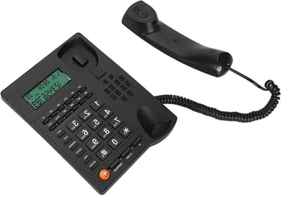 Beller-ID Telefoon - Vaste Telefoon - Thuisgebruik Kantoor - Snelkeuzetoetsen - 22 x 22 x 7 cm - Zwart
