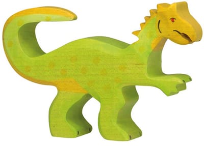 HOLZTIGER Dinos - Oviraptor - 13X2X9Cm - Houten Figuur - Handgemaakt