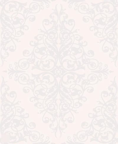 Dutch Wallcoverings Schuimvinylbehang ornament  - Wit