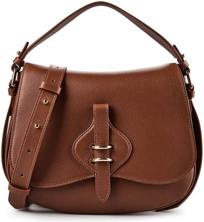 Coccinelle Mavery Schoudertas Leder 27 cm - Dames - cognac