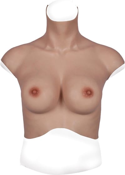 Siliconen Borstprothesen voor maat L / XL - CUP C - + kanten choker - 100% hypoallergene medische siliconen - Kunstmatige Nep Borst - Valse Borsten - Borst - Siliconen Huid - Bodysuit - Crossdresser - Transgender - Travestiet