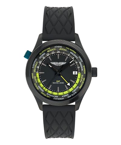 Aston Martin Aml Icon GRZ MTIZ1F501 Horloge - Siliconen - Zwart - Ø 41 mm