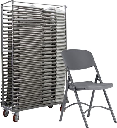 27 x Klapstoel Norman | in transportkar | actiepakket | lichtgewicht