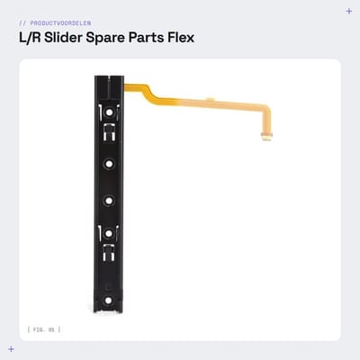 Dailygoods- Slider Vervangonderdelen - Links/Rechts Slider - Flex Kabel Reparatie - Hoogwaardig Metaal - Duurzaam - Langdurige Levensduur - Controller