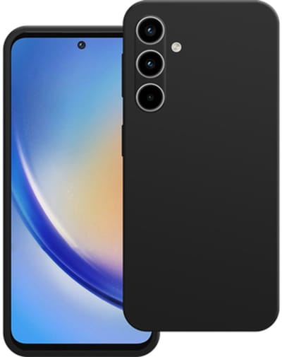 Just in Case hoesje geschikt voor Samsung Galaxy A35 Hoesje - Color Backcover - Zwart