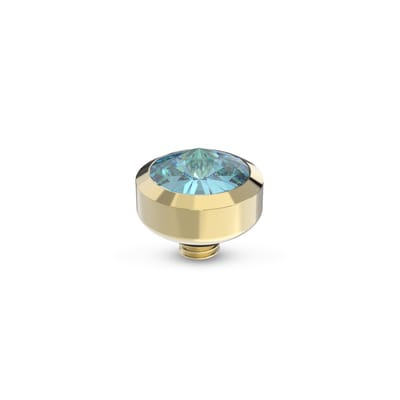 Melano Twisted Glossy Steentje Aqua Bohemica Goud
