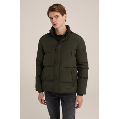 We Fashion Jacket Normal Length Dark Green Maat: M | Lichte Jassen Outlet | Heren | Groen