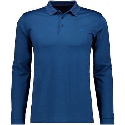 Ragman Polo Soft Knit Modern Fit Easy Care Donker Blauw / male