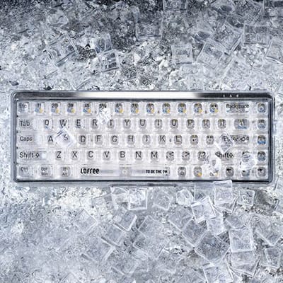 Lofree OE907 65% Mechanisch Toetsenbord Transparant - QWERTY Bluetooth 5.1 - 30,6x14,4x4,3 cm