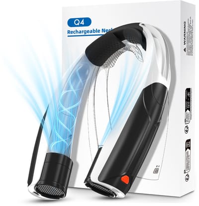 Draagbare NekVentilator - 6 standen Mini Nek Ventilator met koeling- 6000 mAh Lange Batterijduur USB Oplaadbaar - ideaal Voor Buitensport woon-werkverkeer en Dagelijks Gebruik