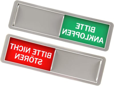 Acryl Plastic Deurschuif met Magnetische Bevestiging voor Kantoor en Toilet - 17.8 x 5 x 0.5 cm, Duurzaam en Praktisch Gebruik