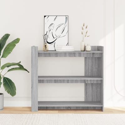 vidaXL - Wandtafel - 100x35x90 - cm - bewerkt - hout - grijs - sonoma - eikenkleurig