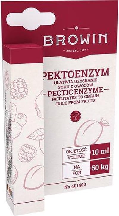 PEKTOENZYM 10 ml - Enzym voor Sappen en Wijnen Vergemakkelijkt Persen en Klaren